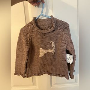 Size 2 - (Hand-knit) Little Girls Cape Cod Sweater